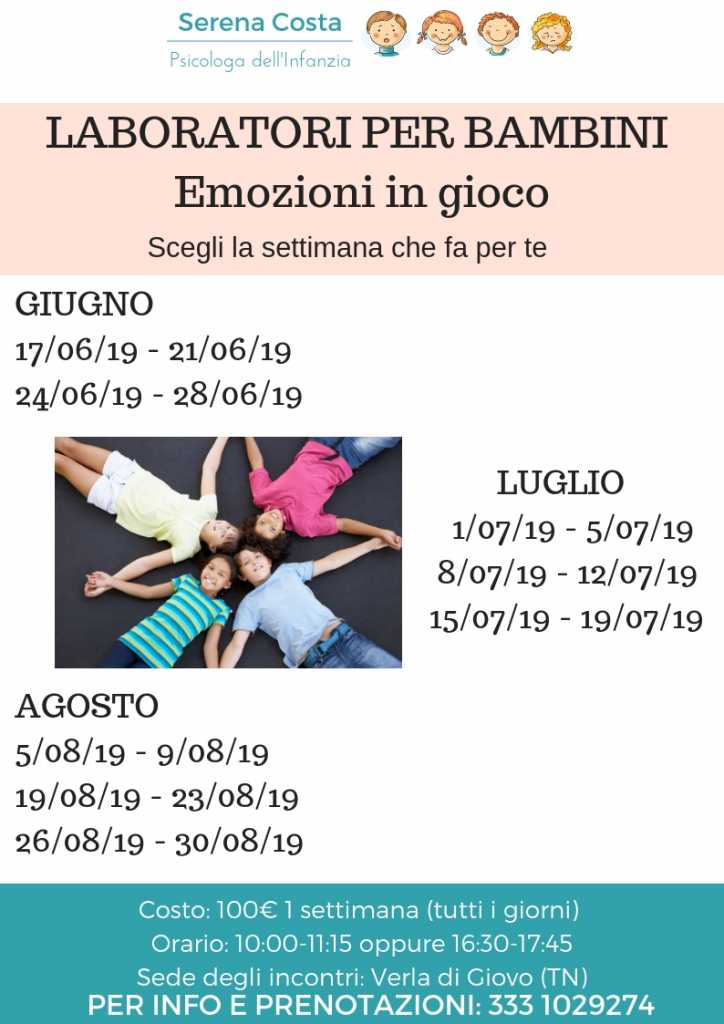 laboratori per bambini emozioni